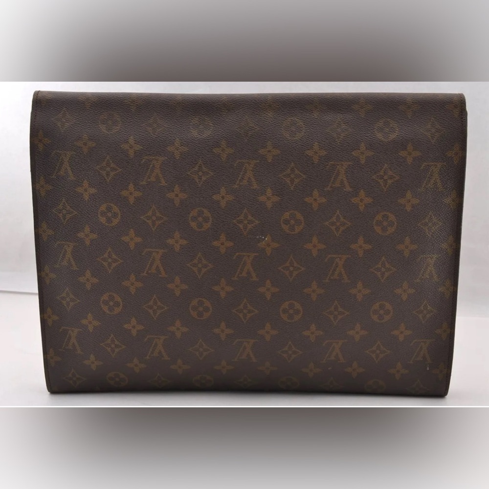 Louis Vuitton Monogram Poche Ministre Document Case Authentic Vintage 70s Model - Picture 2 of 16